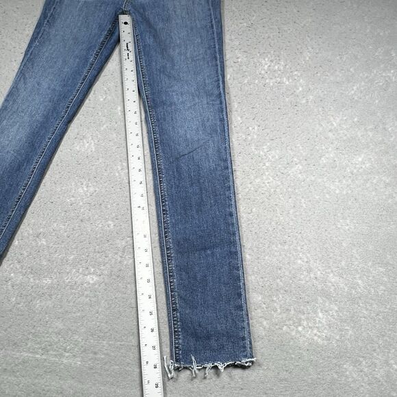 Rag and Bone Jeans Womens Size 28 Blue Dark Wash High Rise Skinny Denim Pockets - Picture 7 of 14